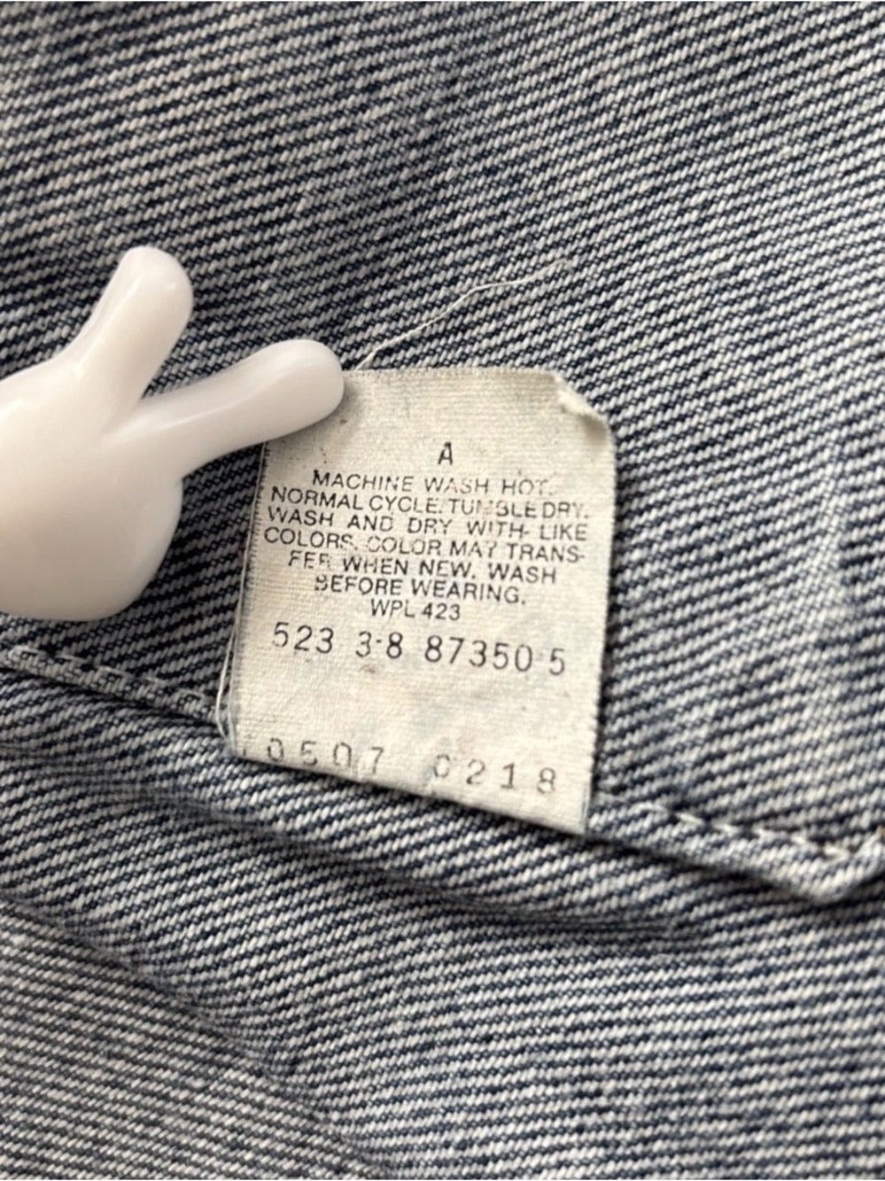 80s Vintage Levi's Denim Jacket Made in USA Trucker Jacket Men's Medium Classic - Picture 9 of 12